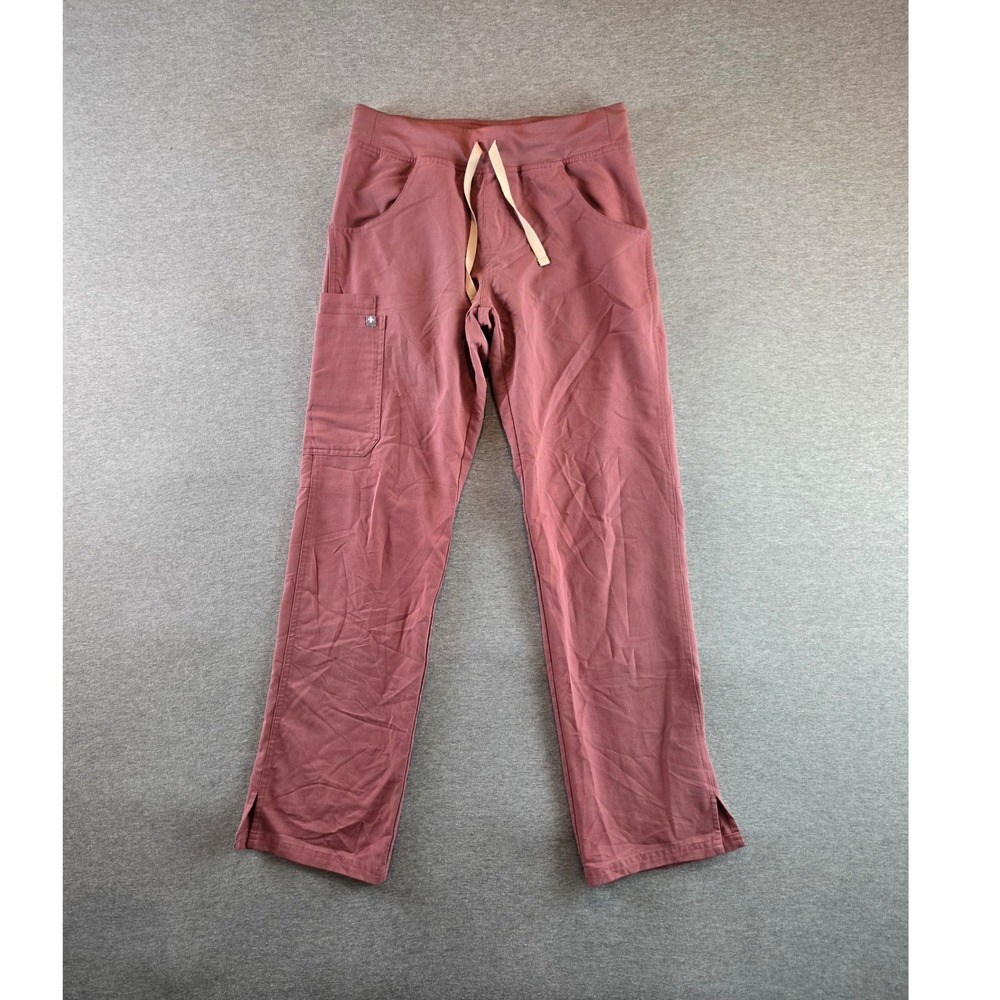Figs Women's Track Pants in Rust Red